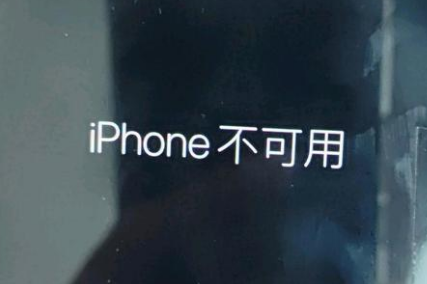 长兴苹果服务网点分享锁屏界面显示“iPhone 不可用”如何解决 