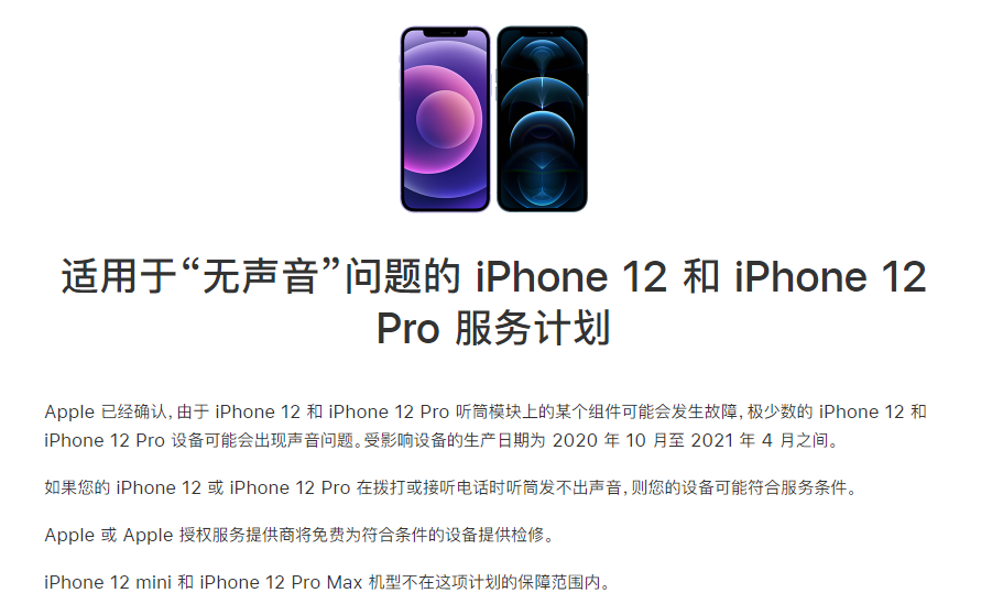 长兴苹果手机维修分享iPhone 12/Pro 拨打或接听电话时无声音怎么办 